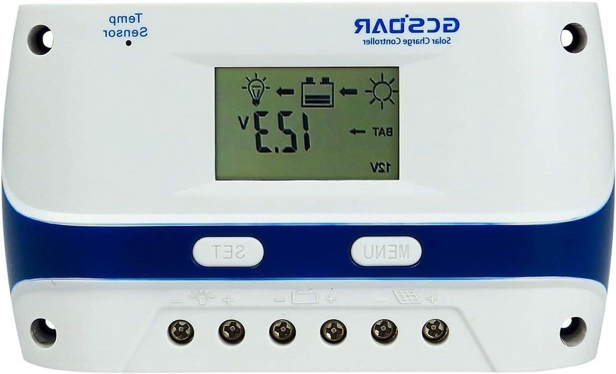 Solar Charge Controller Zonnepaneel Regulator 40A 12V/24V met 3-traps PWM Laden - Zwart