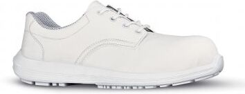 Scarpe antinfortunistiche bianche U Power S2 microfibra leggere Personalizzate o neutre U-Power