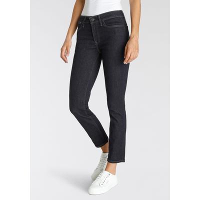 Slim-fit-Jeans LEVI'S "712 SLIM WELT POCKET", Damen, Gr. 32, Länge 32, blau (blau wave rinse), Denim/Jeans, Obermaterial: 85% Baumwolle, 7% Lyocell, 6% Elastomultiester, 2% Elasthan, slim fit, Jeans Slim-fit-Jeans