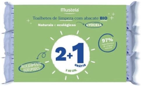 Mustela Bebé Toalhitas de Limpeza Com Perfume 60x3