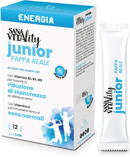 PALADIN PHARMA SpA Sanavitality Energia Junior Pappa Reale, 12 Stick Pack
