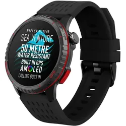 Reflex Active SEA VENTURE 400 R 50m Schwimmfeste AMOLED GPS Smartwatch mit Schwarzem (ohne SIM), Smartwatch