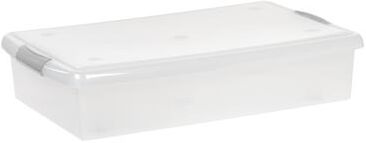 IRIS USA® Store and Slide Box 40 Qt Buckle Lid - Gray