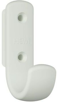 Hewi 477 Garderobenhaken 477.90B06197 72x22x47mm, mit Distanzstück 62mm, matt, lichtgrau