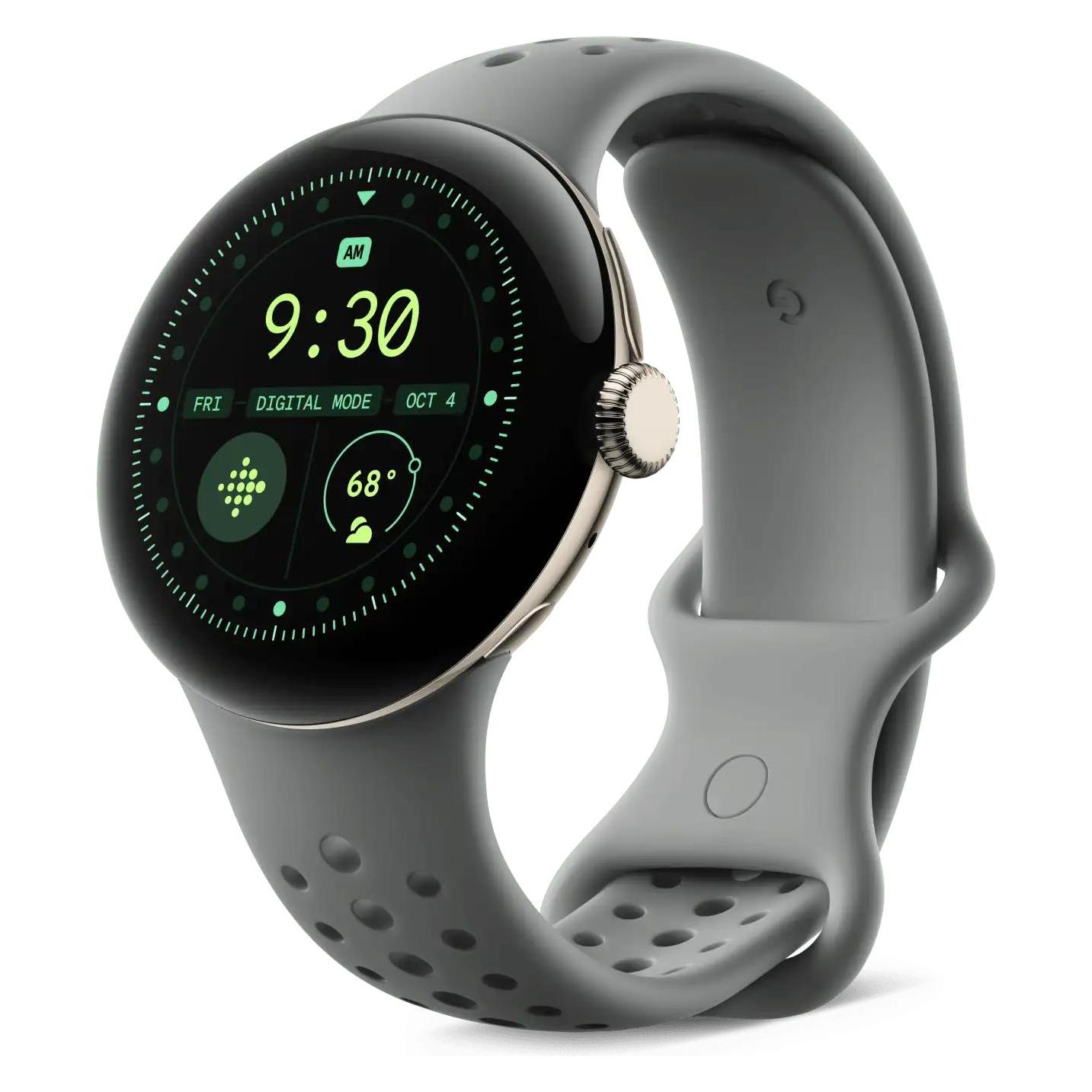 Google Pixel Watch 3 (45mm), Active Sport Band (45 mm, Plastic, Silicone, Stainless Steel) (GA06127-WW)
