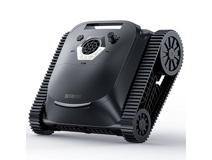 [Uitverkoop - 199,99 met gratis levering de volgende dag] XUSHIDZ zwembadrobot SP5, 180 min looptijd, wandklimmen &amp; waterlijn reinigen, tot 300 m², 4 reinigingsmodi, slimme navigatie, start met één druk op de knop, automatisch parkeren