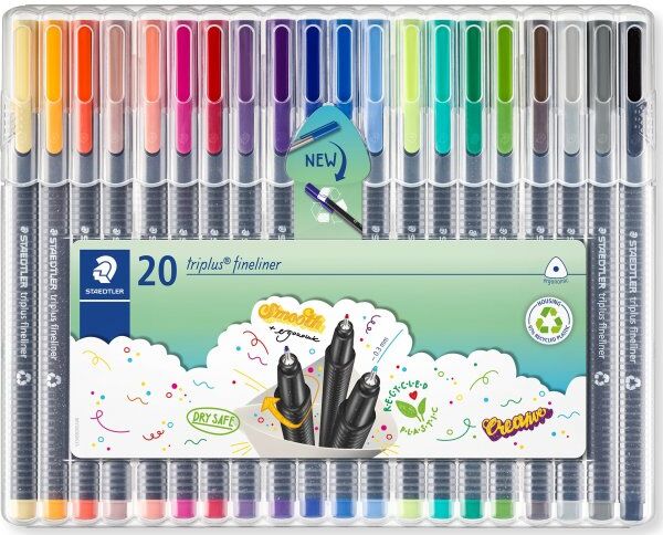 Staedtler Triplus Fineliner   20 Farver