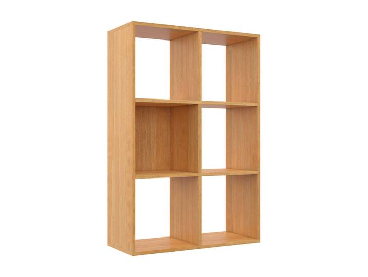 Bibliothèque multicases Classic - 6 cases - Hêtre