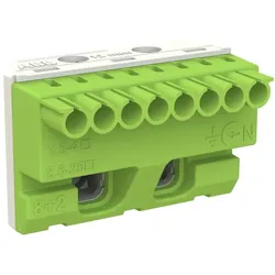 Striebel & John ZK82G PE-Klemmenblock 8x4+2x25mm2, Quick-Steckklemme 2CPX062758R9999