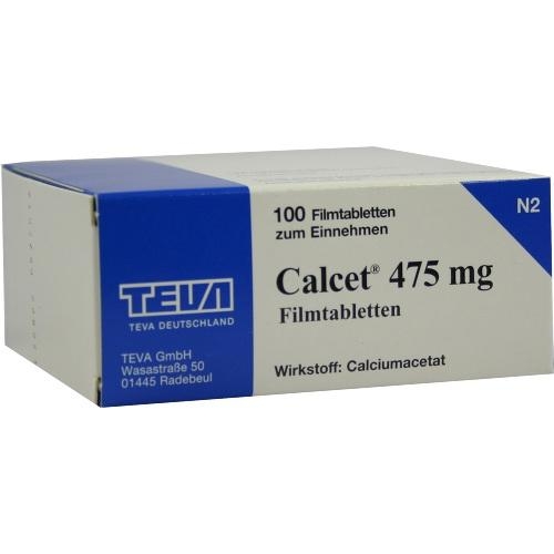 Teva GmbH Calcet 475 mg Filmtabletten 07226492