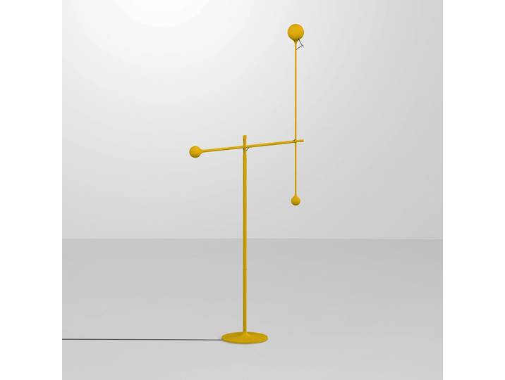 IXA Stehleuchte Yellow - Artemide - Wohnzimmer - Design - Metall - Mit Schirm