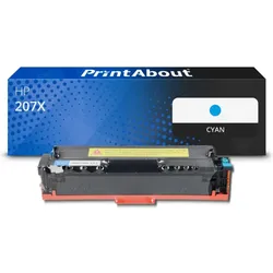 Toner kompatibel mit HP 207X (W2211X) - Cyan - Hohe Kapazität