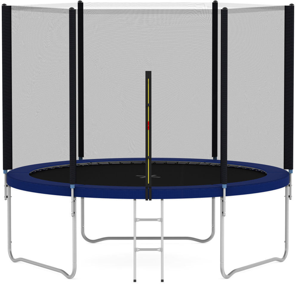 Kathaleen Freeport Park 10ft Round Backyard Trampoline with Safety Enclosure Blue 260cm H X 305cm W X 305cm D