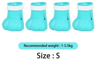 Uplifted Finds Anti Scratch Silicone Cat Paw Protector Boots blue s