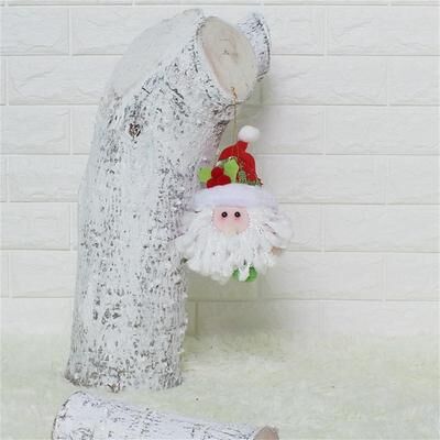 Snug & Styled Cozy Santa Claus Christmas Tree Ornament Plush Holiday Hanging Decoration a