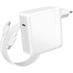 Avizar MacBook USB-C Netzladegerät, Schnellladen, 96W - Weiss (96 W), USB Ladegerät, Weiss