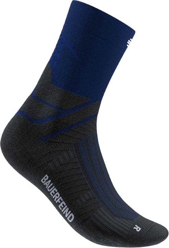 Sportsocken BAUERFEIND "RUN PERFORMANCE MID CUT SOCKS", Herren, Gr. 42-45, Sockengrösse, navy, Obermaterial: 90% Polyamid, 10% Elasthan, Socken Sportsocken, mit Ventilation Knit Technologie navy 42-45, Sockengrösse