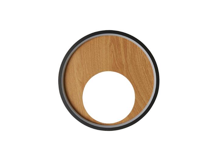 LED Design Wandlampe „Curio“ Schwarz, Natural Searchlight