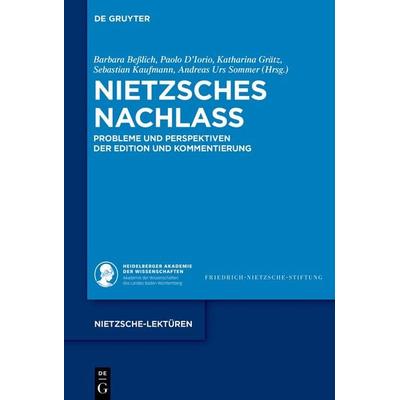 Nietzsches Nachlass, Gebundene Ausgabe von , De Gruyter, 978-3-11-107229-6