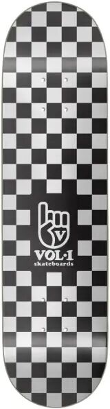 Skateboard Deck Vol.1 Checker (7.75" - Schwarz)