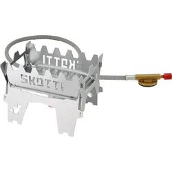 SKOTTI Faltbarer Campinkocher Booster Edelstahl 2,1 kW