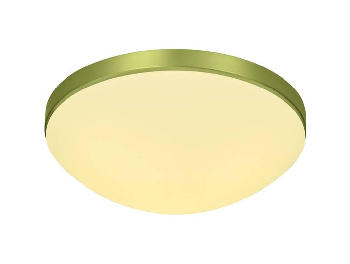 Bankamp Designer-Deckenlampe Basic Messingfarben lackiert / Glas opal weiss Eisen/Glas - Designer-Deckenlampe