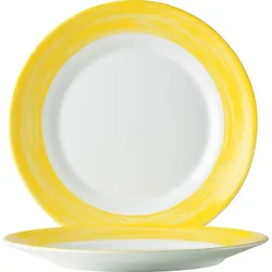 ARCOROC Brush Yellow Teller flach 25,4cm * 6er