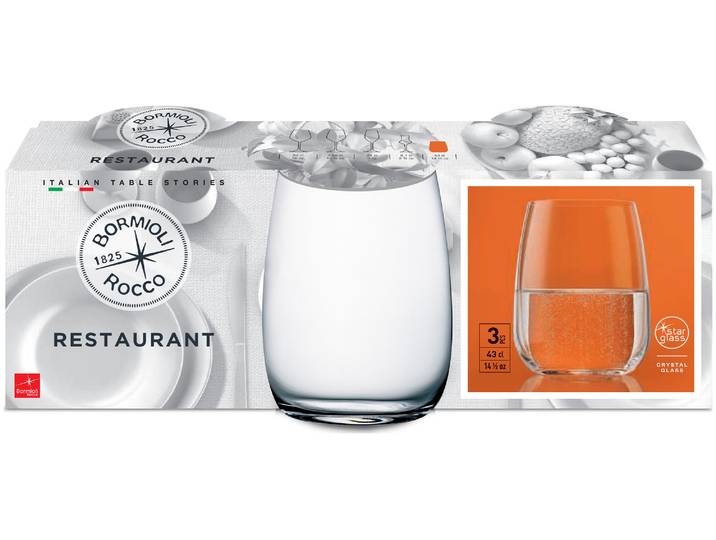 Bormioli Rocco Restaurant Wassergläser 43cl 3 Stück