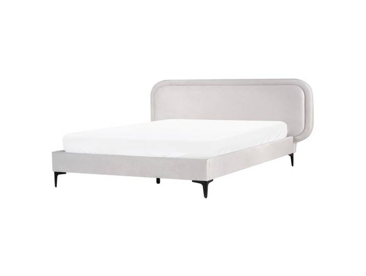 BETT mit Lattenrost 160/200 cm Hellgrau Suzette