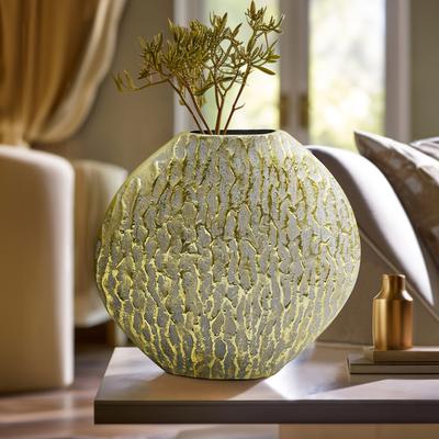 Sagebrook Home Utica Metal Vase, Gold, Perfect for Discerning Decorators