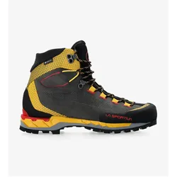 La Sportiva, Herren, Wanderschuhe, Trango Tech Leather GTX - robuster High-Cut-Bergschuh (47), Schwarz, Gelb
