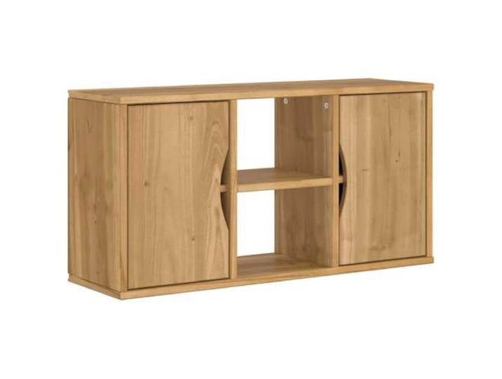 Helloshop26 ODDA TV-Möbel, praktisch, Aufbewahrung, Wohnzimmer, 79 x 24 x 40 cm, Massivholz, Kiefer 02_0058050