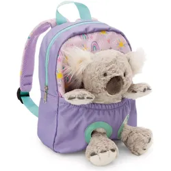 NICI, Kindergartentasche, 63039 Rucksack mit Plüschtier 21x26cm Koala 25cm lila