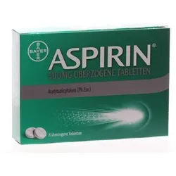 Aspirin 500mg Überzogene Tabletten 8 ST