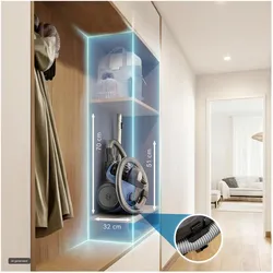 Bosch Hausgeräte BGC05LBU2 Beutelloser Staubsauger Serie 2 Blau, Staubsauger, Schwarz, Blau