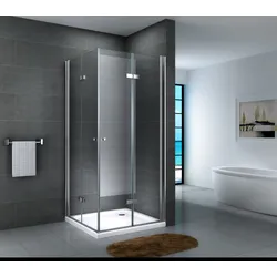 Fa-Bausysteme Glasdusche Lahn Klarglas 100 x 100 cm ohne Wanne
