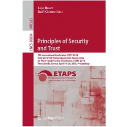 Principles of Security and Trust, Fachbücher von Ralf Küsters, Lujo Bauer
