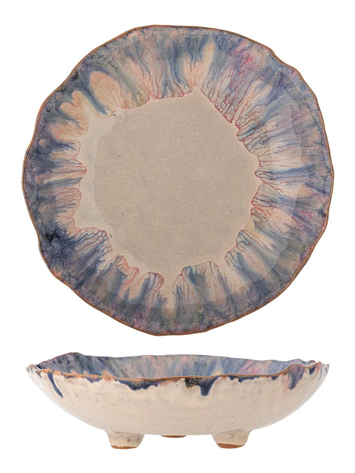 Bloomingville Schale "Amalia" in Blau - Ø 18,5 cm - onesize