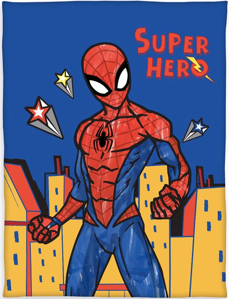 Kinderdecke SPIDERMAN "Spiderman", bunt, B:130cm L:170cm, Polyester, Wohndecken, Kinderdecke, mit tollem Spiderman Motiv bunt B/L: 130cm x 170cm