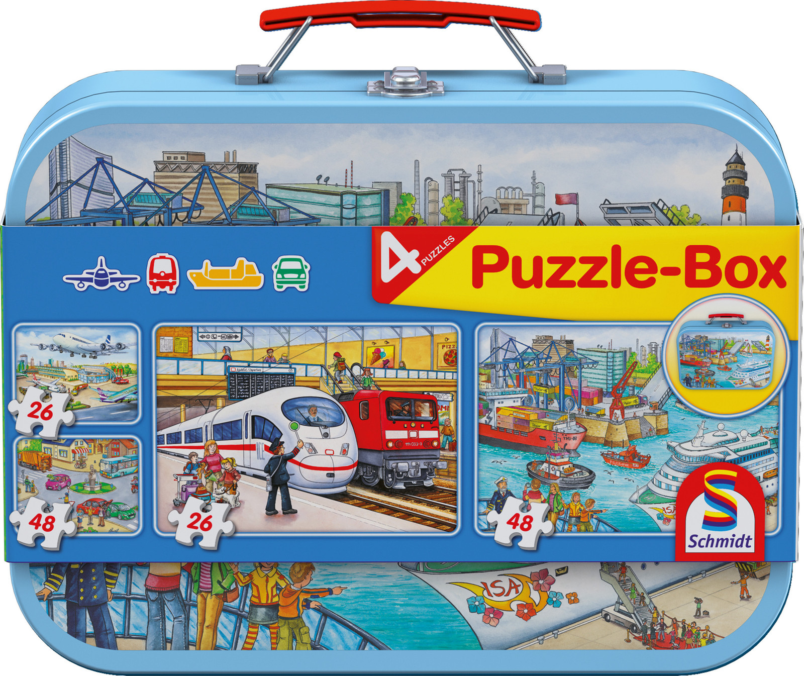 Schmidt Spiele Vervoermiddelen spelset, 26 stuks, vanaf 3 jaar