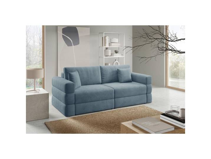Schlafsofa Terazzo Blau B: 254cm