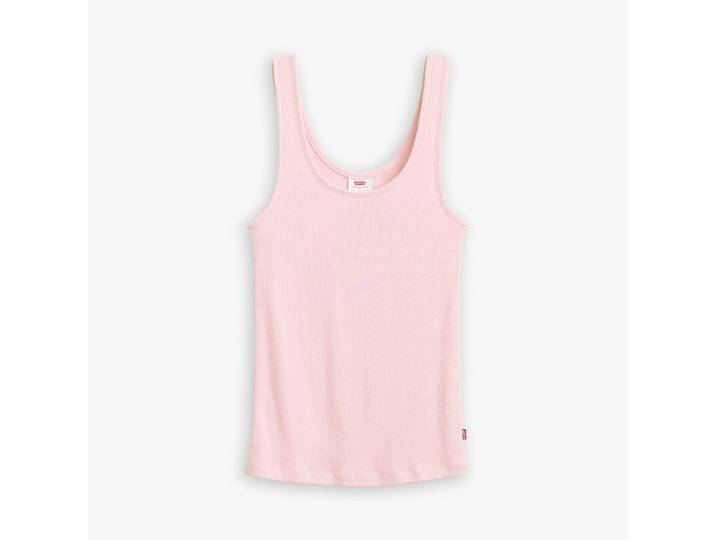 LEVI'S Essential Débardeur Côtelé Rouge