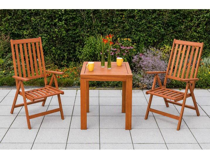Garten-Essgruppe MERXX Vitoria , beige (natur), Sitzmöbel-Sets, Garten-Essgruppe