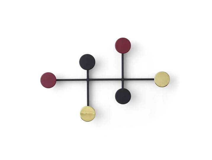 Audo Copenhagen Porte-manteau Afteroom noir-laiton