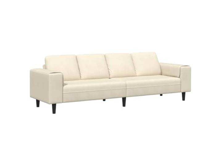 PUGYNBK Modernes Sofa aus Cord, 250 x 77 x 76 cm, modern, mit Armlehnen Atmungsaktiver Cordstoff, Federkissen, stabile schwarze Beine, elegantes Design, Pflege mit trockenem Tuch