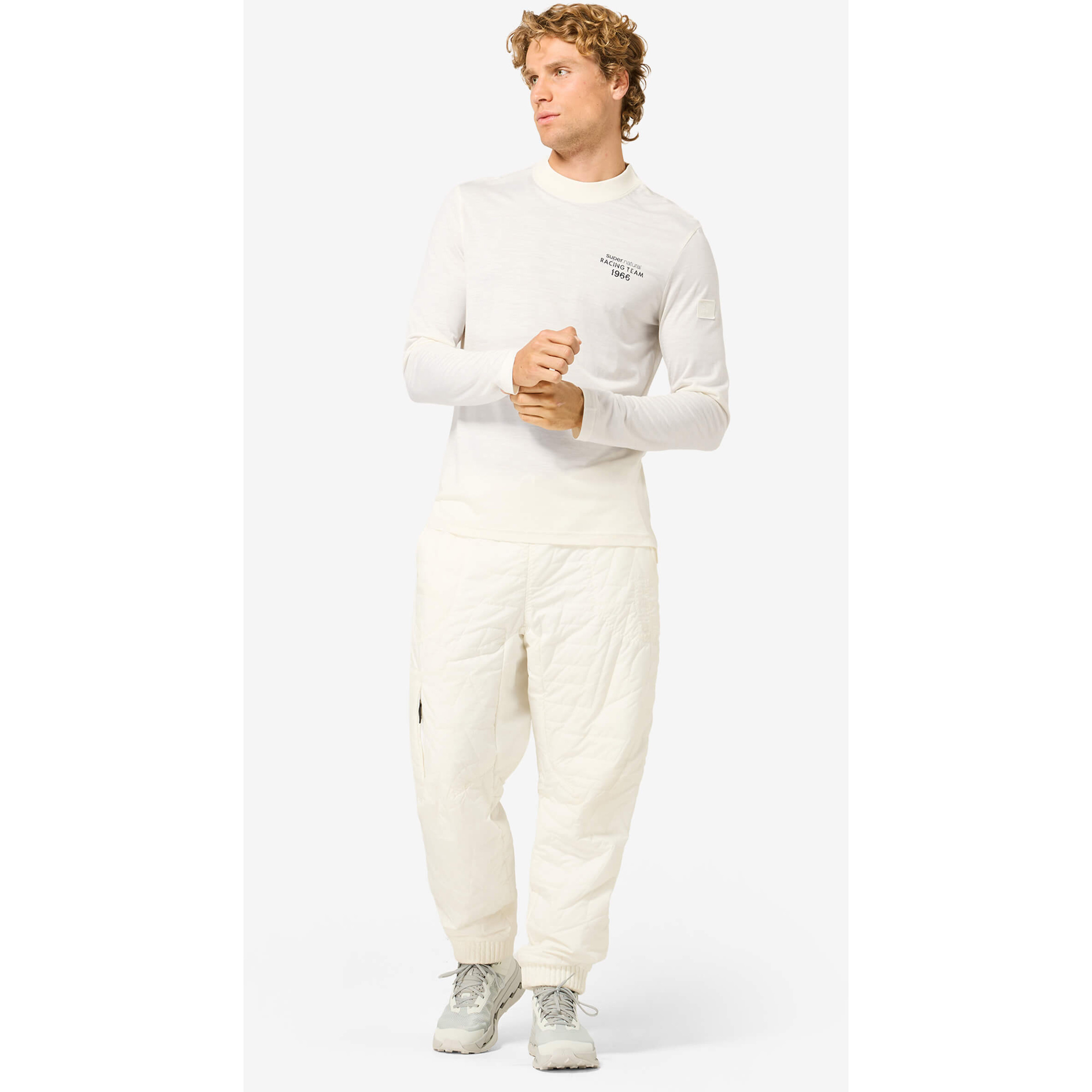 Super.Natural Racing Team J Herren Longsleeves weiss Größe XXL Lifestyle Hautfreundlich Merinowolle
