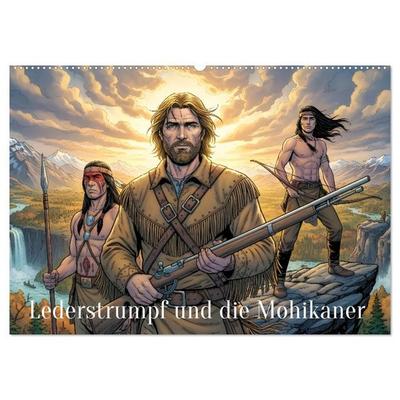 Lederstrumpf und die Mohikaner (Wandkalender 2027 DIN A2 quer), CALVENDO Monatskalender