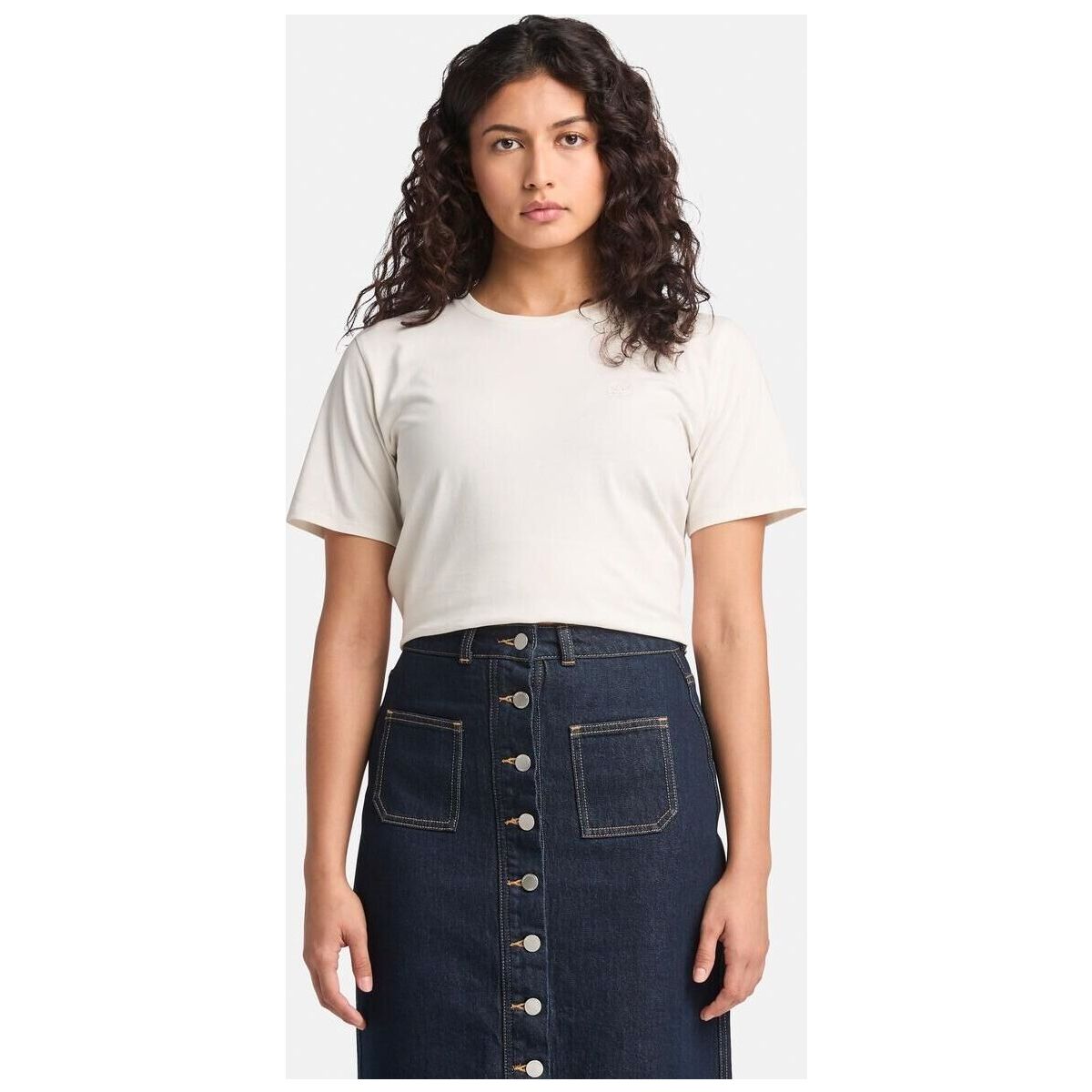 Timberland Womens Short-sleeve Tee vintage white M TB0A6ATECM91-M
