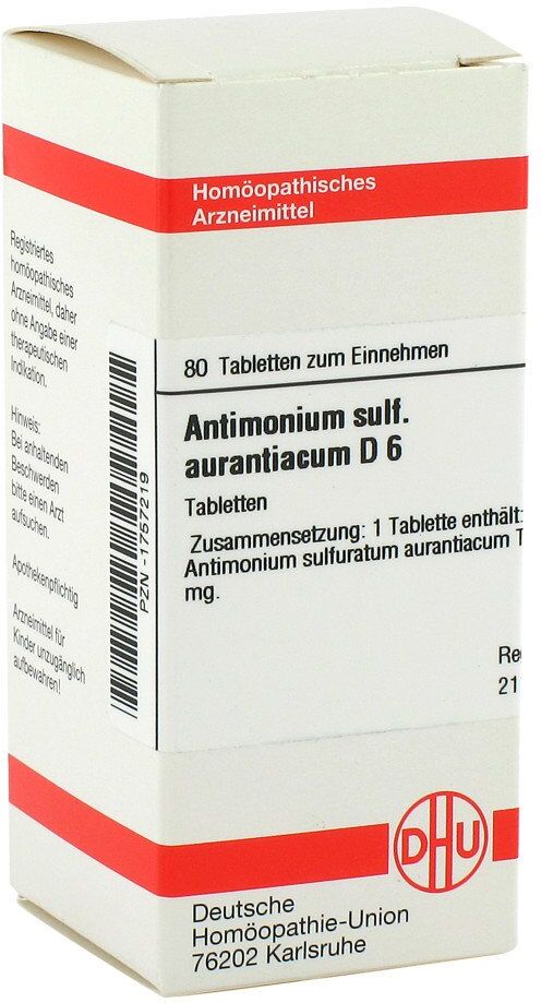 DHU Antimonium Sulf. Aurant. D6 Tabletten