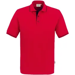 Contrast Polo-Shirt "Casual" 803 - XL - Rot